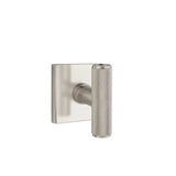 Emtek - Concealed, Privacy, Square Rosette, The Ace Knurled Knob, US15 - Satin Nickel