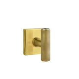 Emtek - Concealed, Passage, Square Rosette, The Ace Knurled Knob, US7 - French Antique