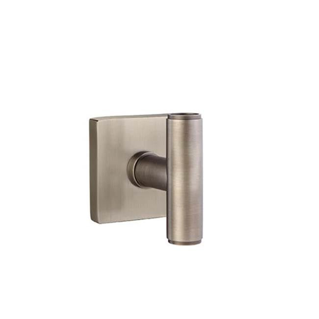 Emtek - Concealed, Passage, Square Rosette, The Ace Knob, US15A - Pewter