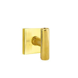 Emtek - Concealed, Passage, Square Rosette, The Ace Knob, US3NL - Unlacquered Brass