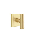 Emtek - Privacy, Square Rosette, The Ace Knob, US4 - Satin Brass