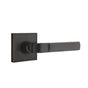 Emtek - Privacy, Square Rosette, Aston Lever, RH, US10B - Oil Rubbed Bronze