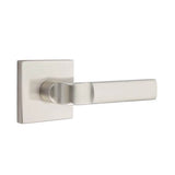 Emtek - Privacy, Square Rosette, Aston Lever, RH, US19 - Flat Black