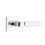 Emtek - Privacy, Square Rosette, Aston Lever, LH, US26 - Polished Chrome