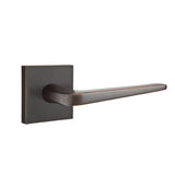 Emtek - Passage, Square Rosette, Athena Lever, LH, US10B - Oil Rubbed Bronze