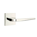 Emtek - Passage, Square Rosette, Athena Lever, LH, US14 - Polished Nickel