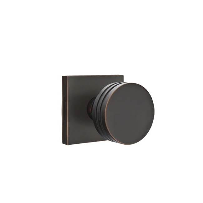 Emtek - Dummy, Square Rosette, Bern Knob, US10B - Oil Rubbed Bronze