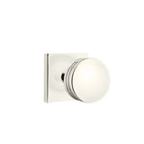 Emtek - Privacy, Square Rosette, Bern Knob, US14 - Polished Nickel