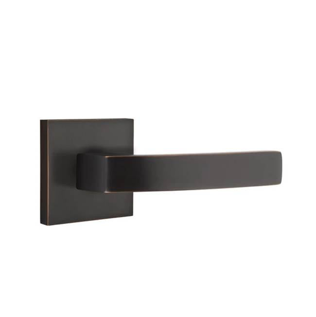 Emtek - Passage, Square Rosette, Breslin Lever, RH, US10B - Oil Rubbed Bronze