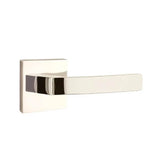 Emtek - Passage, Square Rosette, Breslin Lever, RH, US14 - Polished Nickel