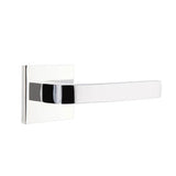 Emtek - Passage, Square Rosette, Breslin Lever, RH, US26 - Polished Chrome