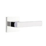 Emtek - Concealed, Passage, Square Rosette, Dumont Lever, US26 - Polished Chrome