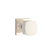 Emtek - Dummy, Square Rosette, Freestone Square Knob, US14 - Polished Nickel