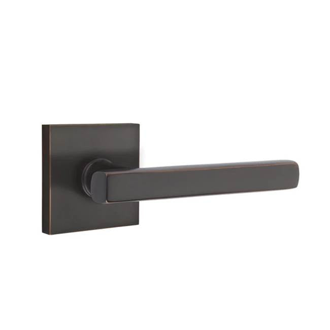 Emtek - Dummy, Square Rosette, Freestone Lever, US10B - Oil Rubbed Bronze