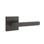 Emtek - Privacy, Square Rosette, Freestone Lever, RH, US10B - Oil Rubbed Bronze