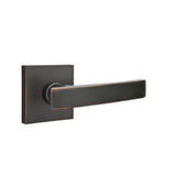Emtek - Passage, Square Rosette, Geneva Lever, LH, US10B - Oil Rubbed Bronze