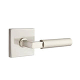 Emtek - Concealed, Passage, Square Rosette, Hercules Lever, US15 - Satin Nickel
