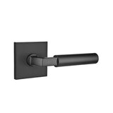 Emtek - Passage, Square Rosette, Hercules Lever, LH, US19 - Flat Black