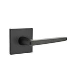 Emtek - Passage, Square Rosette, Hermes Lever, LH, US19 - Flat Black