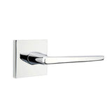 Emtek - Concealed, Passage, Square Rosette, Hermes Lever, US26 - Polished Chrome