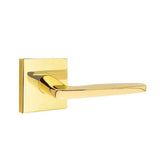 Emtek - Dummy, Square Rosette, Hermes Lever, US3NL - Unlacquered Brass