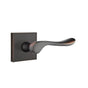 Emtek - Privacy, Square Rosette, Luzern Lever, LH, US10B - Oil Rubbed Bronze