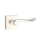Emtek - Privacy, Square Rosette, Luzern Lever, LH, US14 - Polished Nickel
