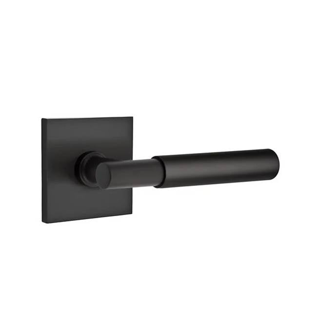 Emtek - Dummy, Square Rosette, Myles Lever, US19 - Flat Black
