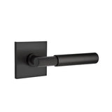 Emtek - Passage, Square Rosette, Myles Lever, RH, US19 - Flat Black