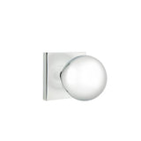 Emtek - Dummy, Square Rosette, Orb Knob, US26 - Polished Chrome
