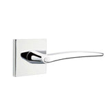 Emtek - Dummy, Square Rosette, Poseidon Lever, US26 - Polished Chrome