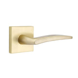 Emtek - Passage, Square Rosette, Poseidon Lever, RH, US4 - Satin Brass