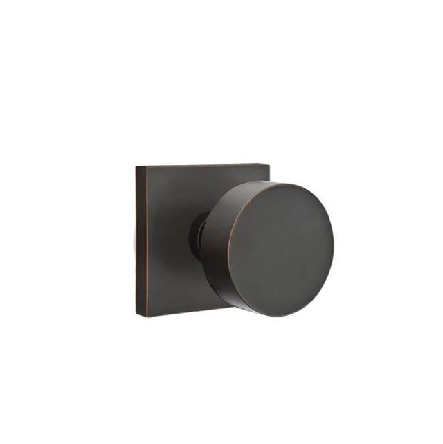 Emtek - Dummy, Square Rosette, Round Knob, US10B - Oil Rubbed Bronze
