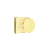 Emtek - Dummy, Square Rosette, Round Knob, US3NL - Unlacquered Brass