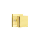Emtek - Passage, Square Rosette, Square Knob, US3NL - Unlacquered Brass