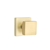 Emtek - Privacy, Square Rosette, Square Knob, US4 - Satin Brass