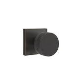 Emtek - Dummy, Square Rosette US10B, Conical Stem US10B, Straight Knurled Knob US10B - Oil Rubbed Bronze