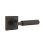 Emtek - Concealed Fastener, Passage, Square Rosette US10B, L-Square Stem US10B, Straight Knurled Handle US10B - Oil Rubbed Bronze