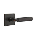 Emtek - Dummy, Square Rosette US10B, R-Bar Stem US10B, Straight Knurled Handle US10B - Oil Rubbed Bronze