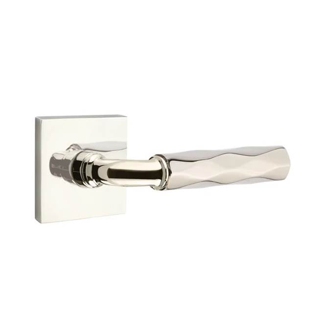 Emtek - Passage, Square Rosette US14, R-Bar Stem US14, Tribeca Handle US14 LH - Polished Nickel