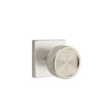 Emtek - Passage, Square Rosette US15, Conical Stem US15, Knurled Knob US15 - Satin Nickel