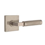 Emtek - Select Privacy, Square Rosette US15A, L-Square Stem US15A, Knurled Handle US15A RH - Pewter