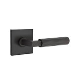 Emtek - Passage, Square Rosette US19, L-Square Stem US19, Tribeca Handle US19 LH - Flat Black