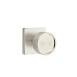 Emtek - Concealed Fastener, Privacy, Square Rosette, Verve Knob, US15 - Satin Nickel