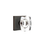 Emtek - Dummy, Square Rosette, Windsor Crystal Knob, US10B - Oil Rubbed Bronze