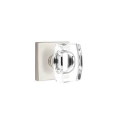 Emtek - Dummy, Square Rosette, Windsor Crystal Knob, US15 - Satin Nickel