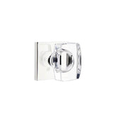 Emtek - Dummy, Square Rosette, Windsor Crystal Knob, US26 - Polished Chrome