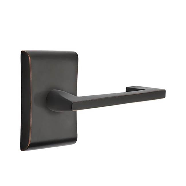 Emtek - Privacy, Neos Rosette, Argos Lever, RH, US10B - Oil Rubbed Bronze