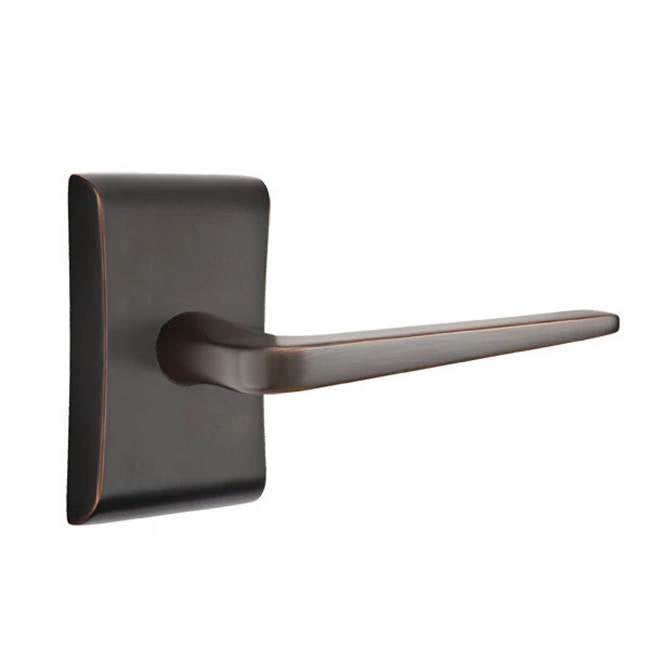 Emtek - Passage, Neos Rosette, Athena Lever, RH, US10B - Oil Rubbed Bronze