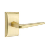 Emtek - Privacy, Neos Rosette, Athena Lever, LH, US4 - Satin Brass